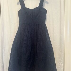 Embroidered lace French Connection dress.